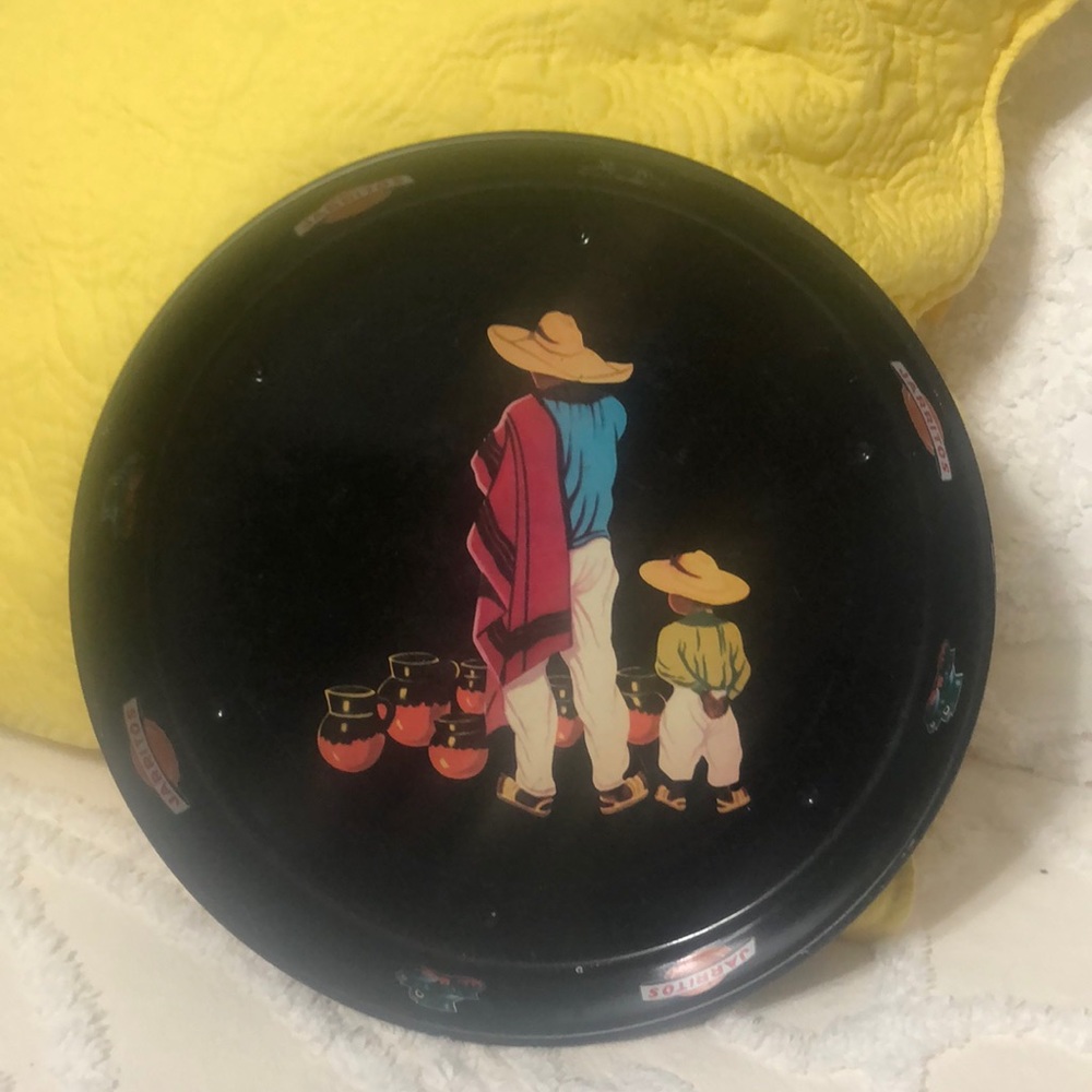 Vintage Advertising Jarritos Black Tin Tray